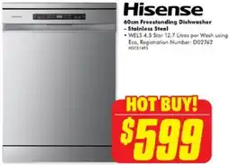 The Good Guys Hisense freestanding dishwasher offer