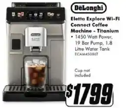 The Good Guys Delonghi eletta explore wi-fi connect coffee machine offer