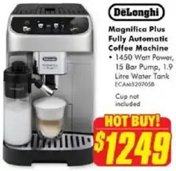 The Good Guys Delonghi magnifica plus fully automatic coffee machine offer