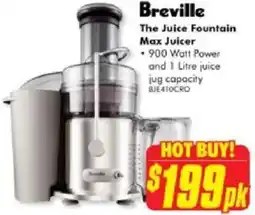 The Good Guys Breville the juice fountain max juicer offer