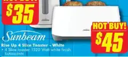 The Good Guys Sunbeam Rise up 4 slice toaster offer