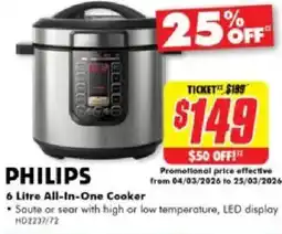 The Good Guys Philips all-in-one cooker offer