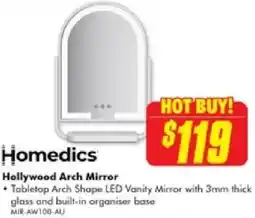 The Good Guys Homedics hollywood arch mirror offer