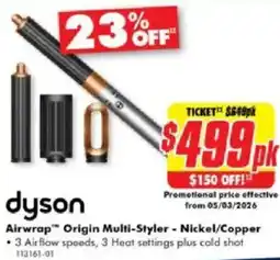 The Good Guys Airwrap origin multi-styler offer