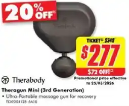 The Good Guys Theragun mini offer