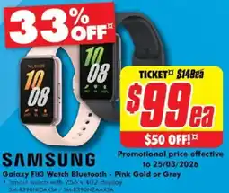 The Good Guys Galaxy fit3 watch bluetooth offer
