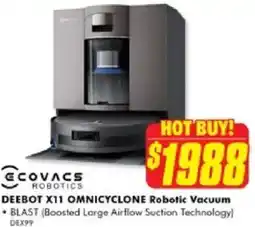 The Good Guys Deebot x11 omnicyclone robotic vacuum offer