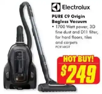 The Good Guys Electrolux pure c9 origin bagless vacuum offer