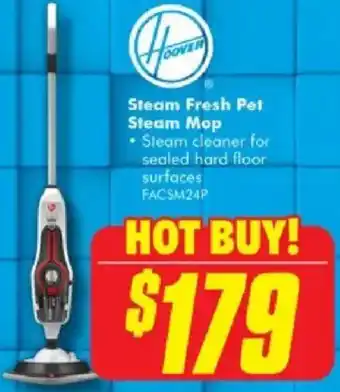 The Good Guys Hoover steam fresh pet steam mop offer