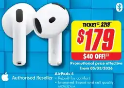 The Good Guys Airpods 4 offer