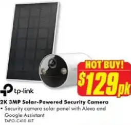 The Good Guys 2k 3mp solar-powered security camera offer