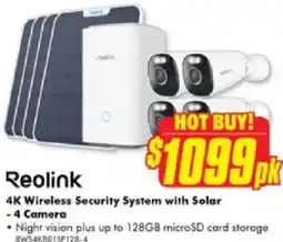 The Good Guys Reolink 4K Wireless Security System with Solar offer