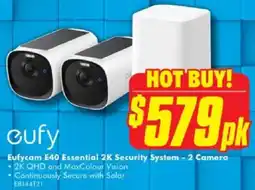 The Good Guys Eufycam e40 essential 2k security system offer