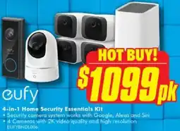 The Good Guys Eufy 4-in-1 home security essentials kit offer