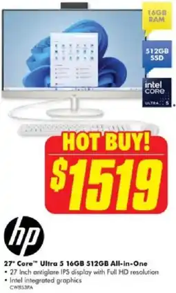 The Good Guys hp 27" core™ ultra 5 16gb 512gb all-in-one offer