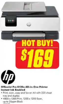 The Good Guys Hp officejet pro 8130 all-in-one printer instant ink enabled offer