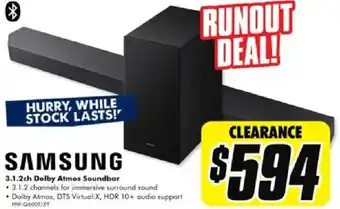 The Good Guys Samsung 3.1.2ch dolby atmos soundbar offer