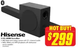 The Good Guys Hisense 3.1ch 480w soundbar offer