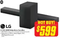 The Good Guys Lg 3.1.1ch 400w dolby atmos soundbar offer