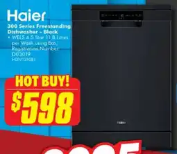 The Good Guys Haier 300 series freestanding dishwasher offer