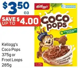Foodland Kellogg's Coco Pops or Froot Loops offer