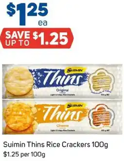 Foodland Suimin thins rice crackers offer