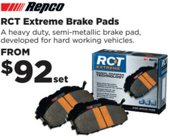 Repco RCT Extreme Brake Pads offer