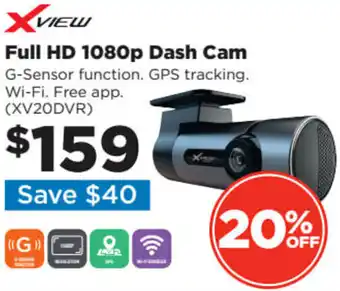 Repco Full HD 1080p Dash Cam (XV20DVR) offer