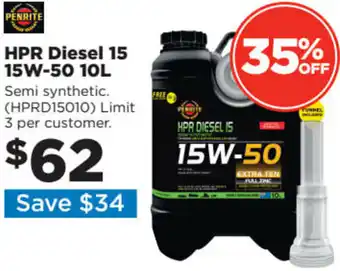 Repco HPR Diesel 15 15W-50 10L offer