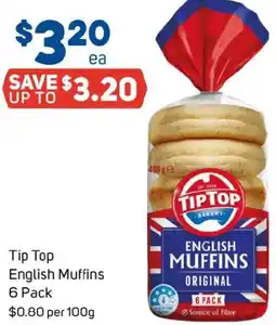 Foodland Tip Top English Muffins offer