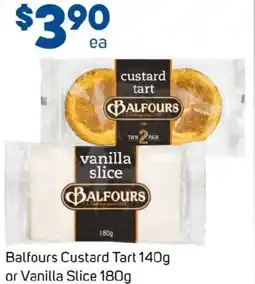 Foodland Balfours Custard Tart or Vanilla Slice offer
