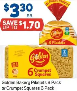 Foodland Golden Bakery Pikelets or Crumpet Squares offer
