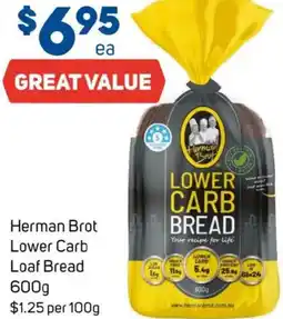 Foodland Herman Brot Lower Carb Loaf Bread offer