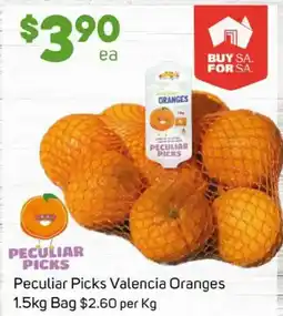 Foodland Peculiar Picks Valencia Oranges offer