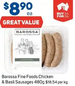 Foodland Barossa Fine Foods Chicken & Basil Sausages offer