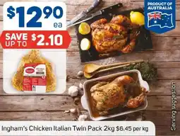 Foodland Ingham's Chicken Italian offer