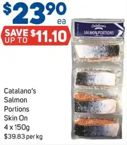 Foodland Catalano's Salmon Portions Skin On offer