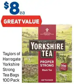 Foodland Taylors of Harrogate Yorkshire Strong Tea Bags offer