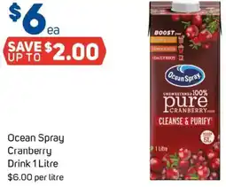Foodland Ocean Spray Cranberry Drink offer
