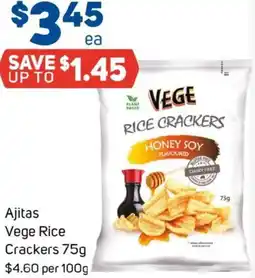Foodland Ajitas Vege Rice Crackers offer