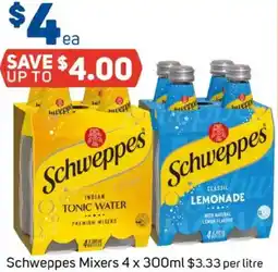 Foodland Schweppes Mixers offer