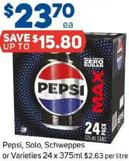 Foodland Pepsi, Solo, Schweppes or Varieties offer