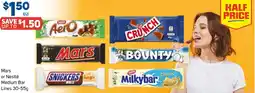 Foodland Mars or Nestlé Medium Bar Lines offer