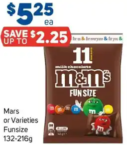 Foodland Mars or Varieties Funsize offer