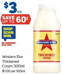 Foodland Western Star Thickened Cream offer