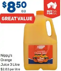 Foodland Nippy's Orange Juice offer