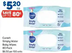 Foodland Curash Simply Water Baby Wipes offer