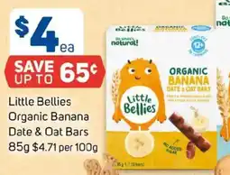 Foodland Little Bellies Organic Banana Date & Oat Bars offer