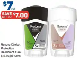 Foodland Rexona Clinical Protection Deodorant offer