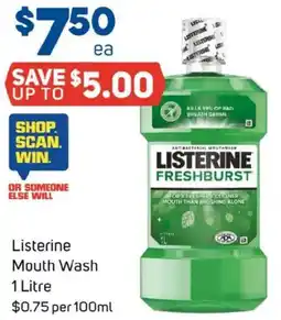 Foodland Listerine Mouth Wash offer